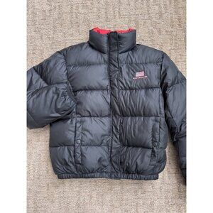 VTG Y2K Polo Ralph Lauren Jeans Black Winter Puffer Jacket Down Women S